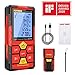 Laser Measure, 196Ft USB Rechargeable Laser Distance Meters with Electronic Angle Sensor, Mute Function, Measure Distance, Area and Volume, Pythagoras POPOMAN - MTM120B