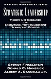 Book cover for Strategic Leadership: Theory and Research on Executives, Top Management Teams, and Boards