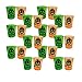 Halloween Shot Glasses - Durable Plastic - 1 Oz. - With Happy Halloween Design - 24 Pack - 12 Pieces Green, 12 Pieces Orange - Perfect For Parties - Get Dressed Up & Drunk