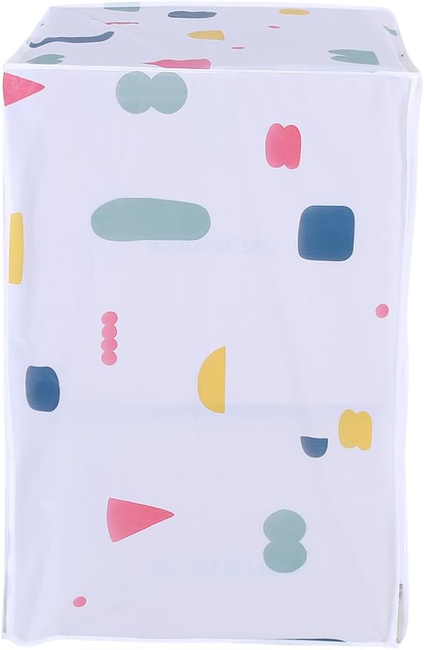 YosooXX Dust Proof Roller Washing Machine Top Covers Waterproof Washer/Dryer Cover Protective Dust Storage Bag (Front Load)