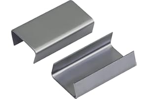 NVOYAJUAN Open (Snap-On) Seals for 1/2" Width Steel Strapping Metal Clips for Packaging Banding Strong and Safe(1000pcs)