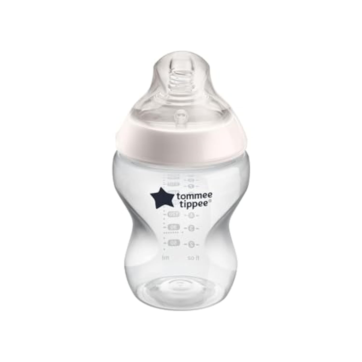 Tommee Tippee Closer to Nature Baby Bottle Anti-Colic Valve Super Soft Teat, 0+ Months, 260 ml,