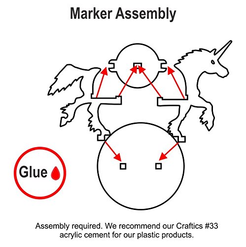 Unicorn, Character Mount Marker, White , 50mm Base (1)