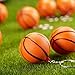 Blulu 20 Pack Orange Basketball Keychains for Party Favors, School Carnival Reward, Party Bag Gift Fillers (Basketball Keychains, 20 Pack)