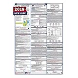New York Labor Law Posters (Laminated) All-in-One State and Federal Approved, OSHA compliant Vertical 27