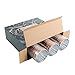 9 oz Rose Gold Plastic Cups - Disposable Clear With Gold Rim - Hard Party/Wedding Tumblers 60Pack - WDF