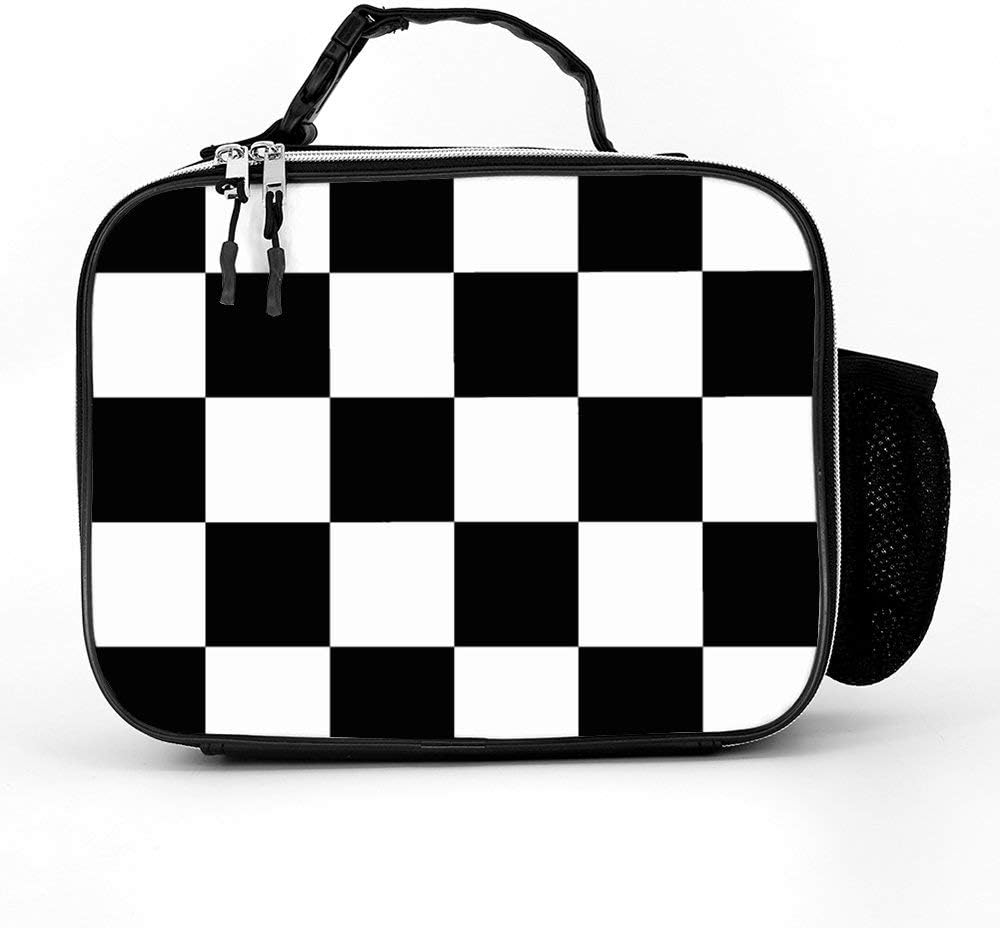 checkerboard lunch bag