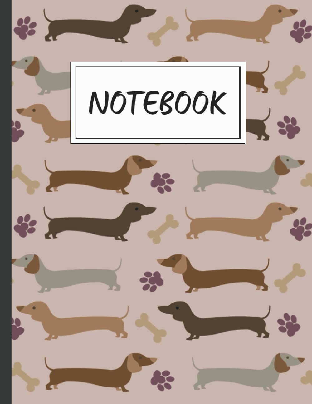 Notebook: Cute Dachshund Dog Lined Notebook - Journal - Composition Notebook, Perfect Gift Idea for Dachshund Lovers.