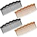 4 Pcs Plastic French Twist Comb Side Hair Combs with 24 Teeth Hair Comb Hair Clip Combs for Fine Hair
