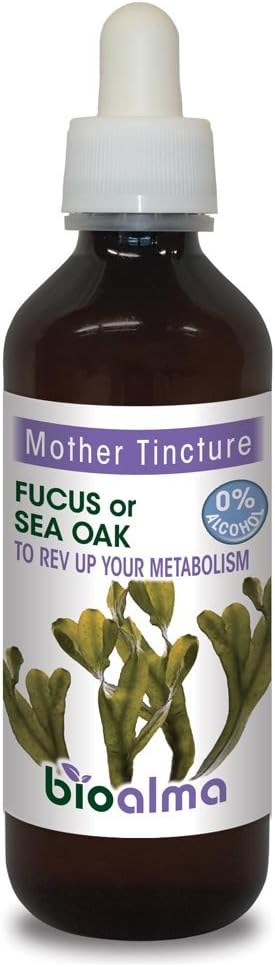 BIOALMA Fucus (Fucus VESICULOSUS) Mother Tincture, Alcohol Free - 200 ML.It Promotes Healthy Body Weight. 100% Natural, with no Added Sugar. Also Ideal for Pregnant Women.