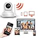 HD Home Security Camera, Wireless WiFi Camera with an Additional 5db Powerful Antenna for Home Monitor, Pan/Tilt Control, 4X Digital Zoom, Night Vision-White