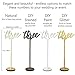 Activ8 Elegant Wooden Wedding Table Numbers | 1-12 Pack | Calligraphy Sticks Including Extra Thick Solid Base | Reception Party Home Decoration Centerpiece| Spray or Natural | Banquet Event Decor