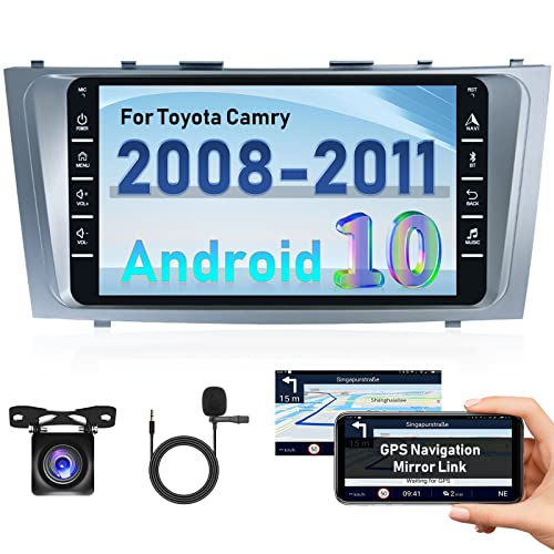 for Toyota Camry 2008 2009 2010 2011 Android 10 Car Stereo, 8 Inch ...
