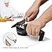 Knife Sharpener, MABOLON 3-Stage Kitchen Knife Sharpener, Helps Repair, Sharpening for All Dull Knife,Scissors Chefs and Pocket Knives,Cleaning Cloth Included