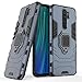 DWAYBOX Case for Xiaomi Redmi Note 8 Pro Ring Holder Iron Man Design 2 in 1 Hybrid Heavy Duty Armor Hard Back Case Cover Compatible with Xiaomi Redmi Note 8 Pro 6.53 Inch (Dark Blue)
