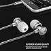 Uiisii US80 in Ear Headphones Sport Earbuds with Mic Stereo Bass 3.5mm Jack for Apple iOS and Android Smartphones PC Tablet (Gray)