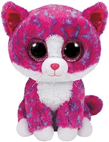 Ty Beanie Boos Cat Plush Muffin Sophie Pepper Frights Tabitha Reagan Buckwheat Big Eyes Stuffed Animal (Charlotte)