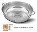 Zozo Galley Stainless Steel colander 4.5-Quart, Micro Perforated Food Strainer Low Price with High Quality Strong Base and Strong Handles Dish Washer Safe