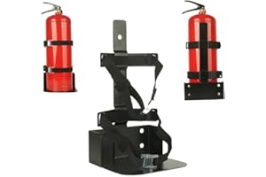 Fire Extinguisher Mount,Heavy Duty Vehicle Bracket Compatible with 20lb ABC, 10lb CO2 or a 15lb CO2 Fire Extinguishers (Black