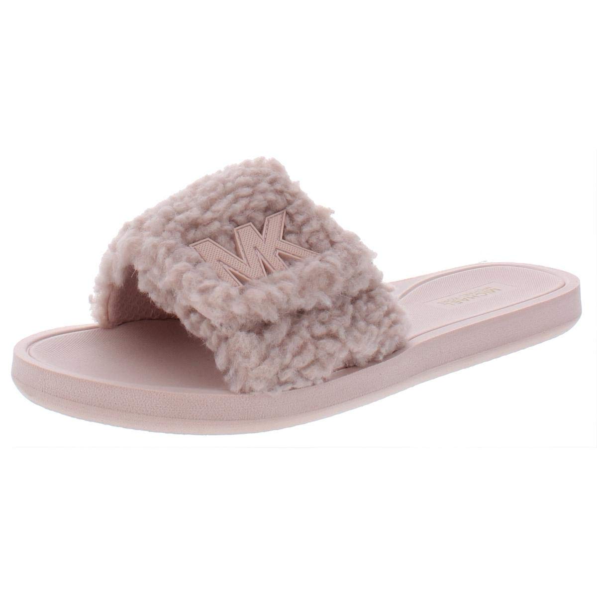 michael kors fuzzy slides