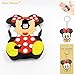 LG K7 Case,LG K7 Soft Silicone Gel Rubber Case,Robot Minions 3D Cartoon Red Mouse Minnie Skin Case Cover for LG K7 +Cartoon Key Chain