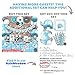 295 pc Elephant Baby Shower Decorations for Boy | It's A BOY| Banner, Napkins, Straws, Paper Decorations, Cake Toppers, Sash, Balloons, Favor Stickers, Guest Book, Confetti, Games | Blue Grey White