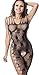 The Victory of Cupid Women's Rose Lingerie Crotchless Bodysuits Suspender Bodystocking, Black, OS