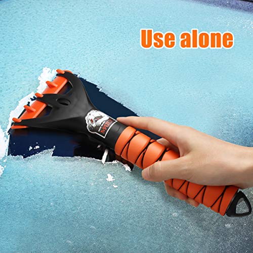 MATCC Ice Scraper Mitt for Windshield Car Ice Scraper Glove Waterproof