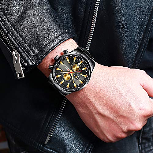 Curren 8351 - Reloj de pulsera para hombre, color negro - Imagen 5