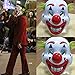 Joker 2019 Clown Mask, Arthur Fleck, Joaquin Phoenix, Joker Movie Halloween Mask White