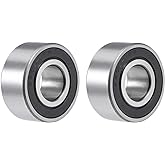 uxcell 3203-2RS Angular Contact Ball Bearing 17x40x17.5mm Sealed Bearings 5203-2RS 2pcs