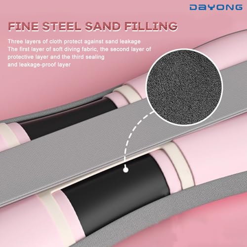 DAYONG Adjustable Wrist Ankle Weight, Pilates Arm & Leg Weights Set-0.5kg/1kg/1.5kg/2kg in Pair, Wrist Weights for Strength Training Jogging Fitness Dance Aerobics.