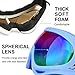 Elimoons Ski Goggles, Snowboard Goggles for Boys & Girls, Kids, Men & Women, Children, with UV 400 Protection, Wind Resistance, Anti-Glare Lenses & Multi Color Frames