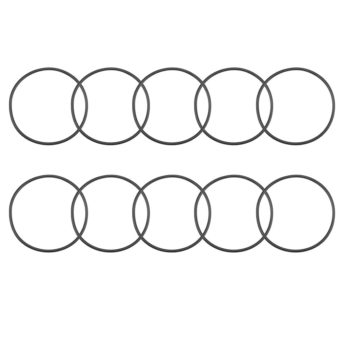 sourcing map Nitrile Rubber O-Rings 67.3mm OD 62mm ID 2.65mm Width, Metric Nitrile Rubber Sealing Gasket, Pack of 10