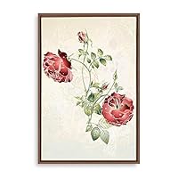 Framed Canvas Wall Art Simple Colorful Flowers Canvas Prints Home Artwork Decoration for Living Room,Bedroom - 16x24 inches