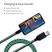 Micro USB Data Cable MKDGO 3ft Flat EL Visible Flowing LED Light Up Charging Cord USB 2.0A Sync Lead Rapid Charge Compatible with Android Phone Samsung S7 S6 Motorola and More - Green Light