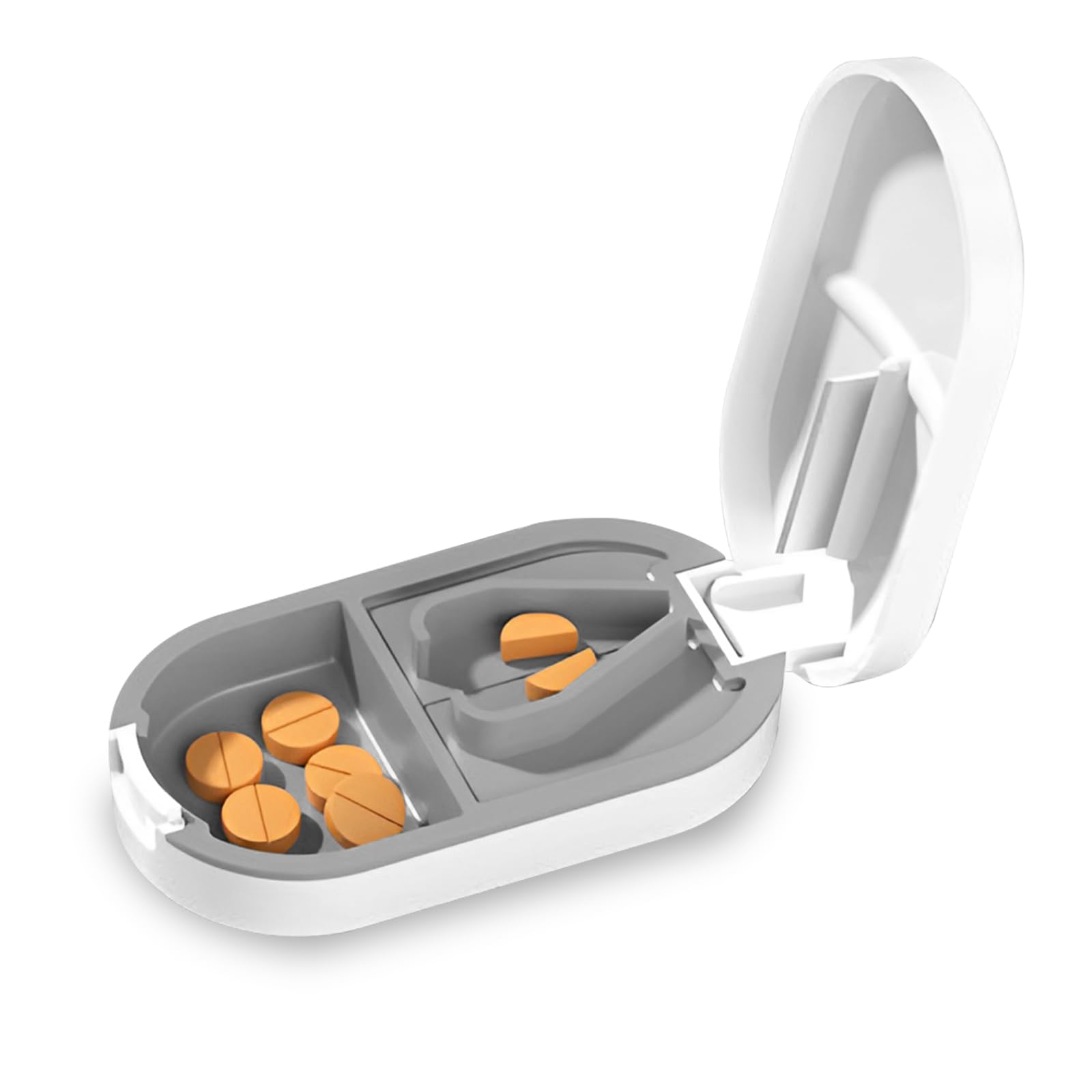 Pill Cutter, Pill Cutter with Blade for Small Pills and Large Pills, Split and Carry with You Daily Medication