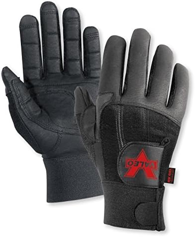Valeo Pro Full-Finger Anti-Vibe Gloves (Black, Large)