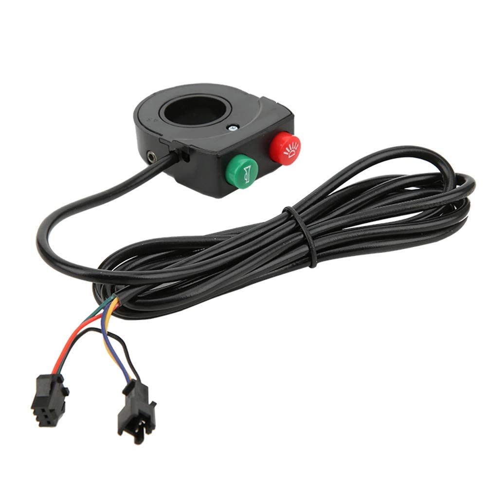 Headlight and Horn Switch, 2 in 1 Motorcycle Horn Headlight Switch Handlebar Grip Control Button Handlebar Light Horn On/Off Switch for Electric Bike Scooter