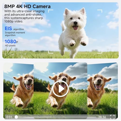 AI Smart Glasses with Camera, 4K 800W HD Video Recording Glasses with Audio, Bluetooth Sunglassess with Camera, Real-Time Translation, Voice Assistant, Object Recognition, Hands-Free Music Calls