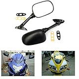 MZS Motorcycle Rear View Mirrors for Suzuki GSXR600 GSX-R600 2001-2012,GSXR750 GSX-R750 2001-2012,GSXR1000 GSX-R1000 2001-2012,GSX650F 2008-2012,SV650 SV650S 2003-2008,SV1000 SV1000S 2003-2008