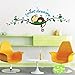 BIBITIME Sweet Dream Monkey Removable Vinyl Decal Kid Room Home Decor Wall Stickers