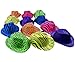 Tigerdoe Party Favors - Neon Hats with Bead Necklaces (Total 48 PC) - Neon Glow Hats - 80s Theme Party Supplies