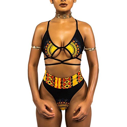african high waist swimsuit