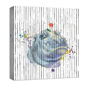Canvas Wall Art Cute Abstract Animals...
