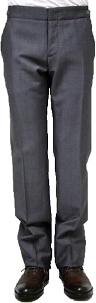 Amazon 正規取扱店 Alexander Mcqueen アレキサンダーマックイーン D Ring スラックス 21cm グレー 44 ロングパンツ 通販