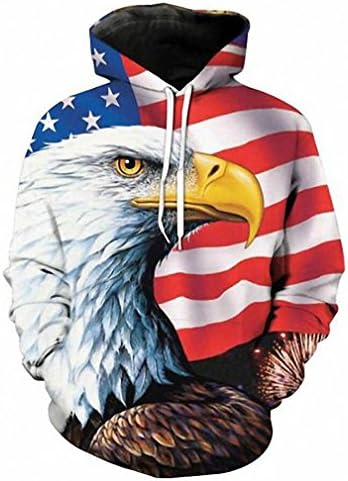 Solpai Unisex 3D Digital Printed Graphic Pullover Hooded Sweatshirts Spring Autumn Thin Hooded Hoodies Men women 3d Sweatshirts With Cap Printed Sharp eagle Printing Hoody Hoodies