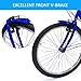 ABDQPC Adult Tricycle 7 Speed 24/26 InchTrike Cruiser Bike Three-Wheeled Bicycle Brake System for Shopping,Recreation with Large Basket, Lock, Bike Pump (Blue,26″ Wheels)thumb 3