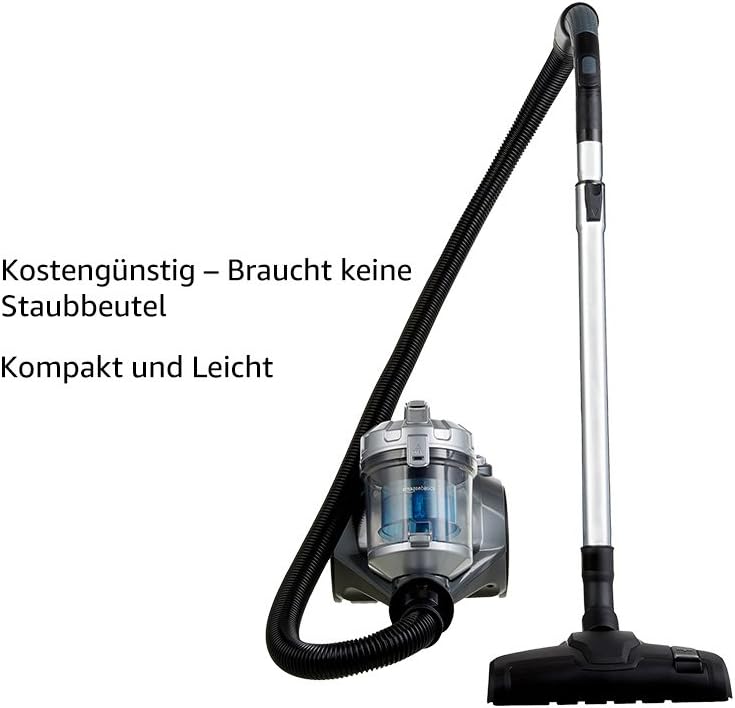 Zylinder-Staubsauger, leistungsstark, kompakt und leicht, ohne Beutel, für Hart- und Teppichböden, HEPA-Filter, 700 W, 1,5 l, EU, Schwarz/Blau — Foto 7 von 8