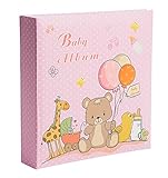 Baby Girl Photo Album - Holds 200 4x6 Inch Photos - by Bay Area Housewares